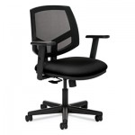 HON H5713.GA10.T Volt Series Mesh Back Task Chair with Synchro-Tilt, Black Fabric HON5713GA10T