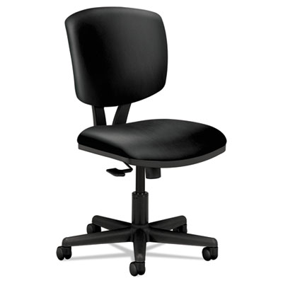 HON H5703.SB11.T Volt Series Task Chair with Synchro-Tilt, Black Leather HON5703SB11T