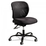 Safco Vue Intensive Use Mesh Task Chair, Polyester Seat, Black SAF3397BL