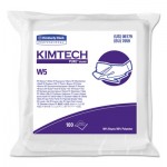 W5 Dry Wipers, Flat, 9 x 9, White, 100/Pack, 5/Carton KCC06179