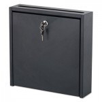 Safco Wall-Mountable Interoffice Mailbox, 12w x 3d x 12h, Black SAF4258BL