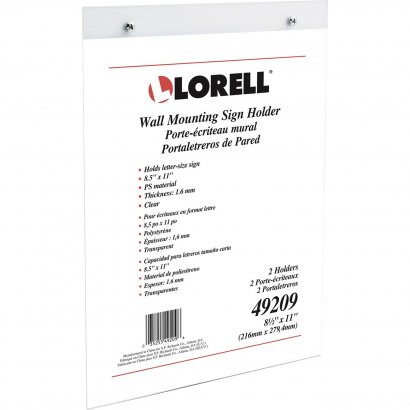 Lorell Wall-Mounted Sign Holder 49209