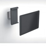 Durable Wall-Mounted Tablet Holder, Silver/Charcoal Gray DBL893323