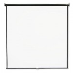 Quartet Wall or Ceiling Projection Screen, 84 x 84, White Matte, Black Matte Casing QRT684S