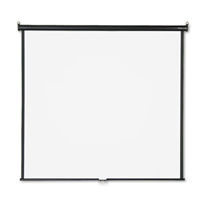 Quartet Wall or Ceiling Projection Screen, 70 x 70, White Matte, Black Matte Casing QRT670S