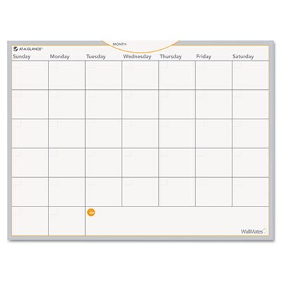 At-A-Glance WallMates Self-Adhesive Dry Erase Monthly Planning Surface, 24 x 18 AAGAW502028