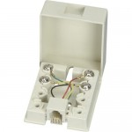 Black Box Wallmount Blocks, (1) RJ-11, 4-Wire FM012