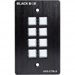 Black Box Wallplate Control Panel - RS-232, 8-Button AVS-CTRL8