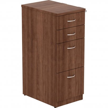 Lorell Walnut Laminate 4-drawer File Cabinet 16236