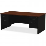 Walnut Laminate Comm. Steel Desk Series 79139