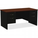 Walnut Laminate Comm. Steel Desk Series 79141