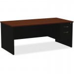 Walnut Laminate Comm. Steel Desk Series 79143