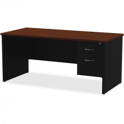 Walnut Laminate Comm. Steel Desk Series 79145