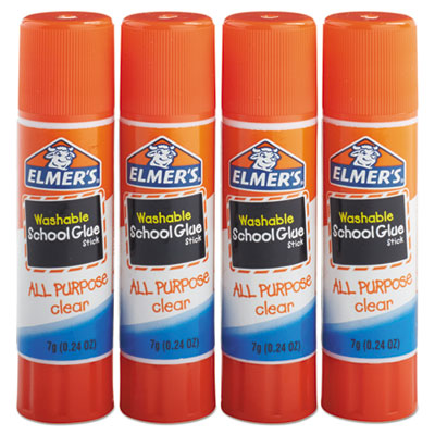 Elmer's Washable All Purpose School Glue Sticks, 4/Pack EPIE542