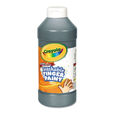 Crayola 551316051 Washable Fingerpaint, Black, 16 oz CYO551316051