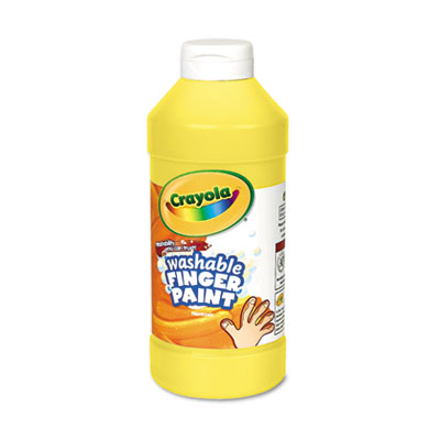 Crayola 551316034 Washable Fingerpaint, Yellow, 16 oz CYO551316034