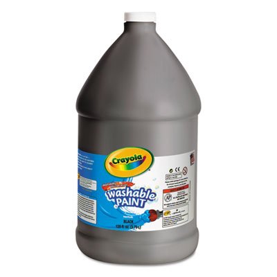 Crayola 542128051 Washable Paint, Black, 1 gal CYO542128051