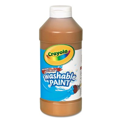 Crayola 542016007 Washable Paint, Brown, 16 oz CYO542016007