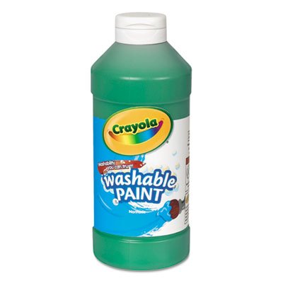 Crayola 542016044 Washable Paint, Green, 16 oz CYO542016044