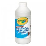 Crayola 542016053 Washable Paint, White, 16 oz CYO542016053