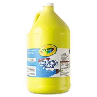 Crayola 542128034 Washable Paint, Yellow, 1 gal CYO542128034