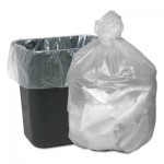 Good 'n Tuff Waste Can Liners, 10 gal, 6 microns, 24" x 24", Natural, 1,000/Carton WBIGNT2424