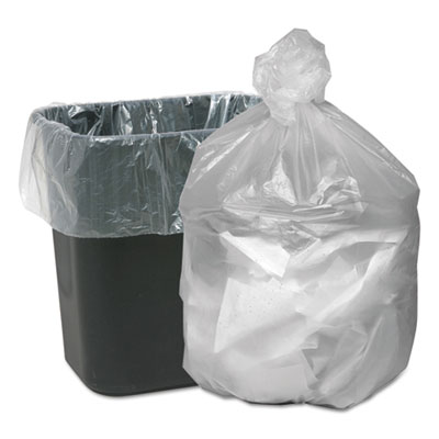 Good 'n Tuff Waste Can Liners, 16 gal, 6 microns, 24" x 31", Natural, 1,000/Carton WBIGNT2433