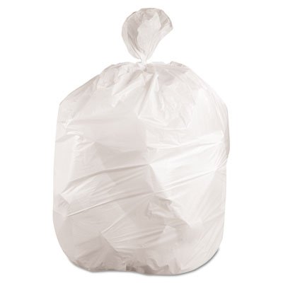 H8647HWKR01 Waste Can Liners, 56gal, 43 x 47, .6mil, White, 25 Bags/Roll, 4 Rolls/CT BWK4347EXH