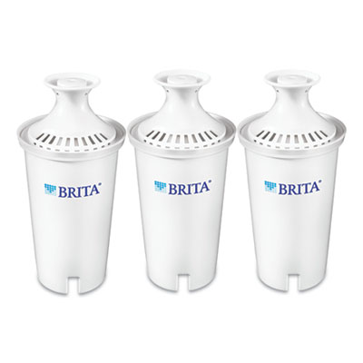 Brita Water Filter Pitcher Advanced Replacement Filters, 3/Pack, 8 Packs/Carton CLO35503CT