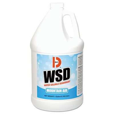 Big D 135800 Water-Soluble Deodorant, Mountain Air, 1 gal, 4/Carton BGD1358
