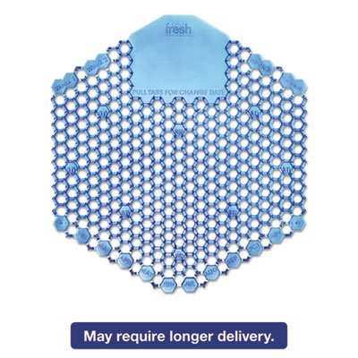 FRS 2WDS60 CBL Wave 3D Urinal Deodorizer Screen, Blue, Cotton Blossom, 10 Screens/Box FRS3WDS60CBLBX