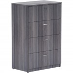 Lorell Weathered Charcoal 4-drawer Lateral File 69624
