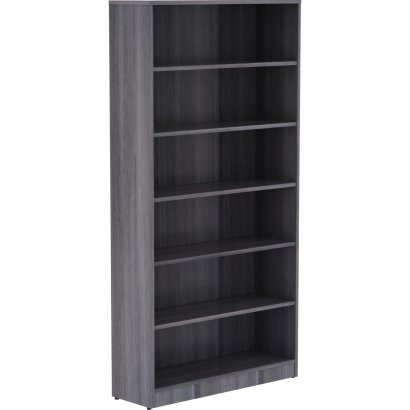 Lorell Weathered Charcoal Laminate Bookcase 69565