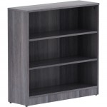 Lorell Weathered Charcoal Laminate Bookcase 69626