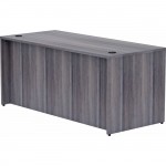 Lorell Weathered Charcoal Laminate Desk Shell 69546