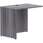 Lorell Weathered Charcoal Laminate Desking 69594