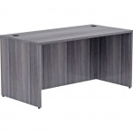 Lorell Weathered Charcoal Laminate Desking Desk Shell 69547