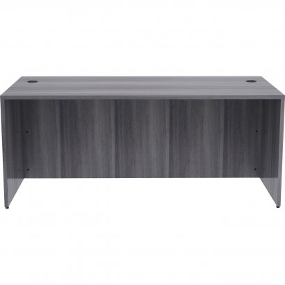 Lorell Weathered Charcoal Laminate Desking Desk Shell 69550