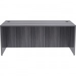 Lorell Weathered Charcoal Laminate Desking Desk Shell 69550