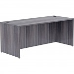 Lorell Weathered Charcoal Laminate Desking Desk Shell 69551