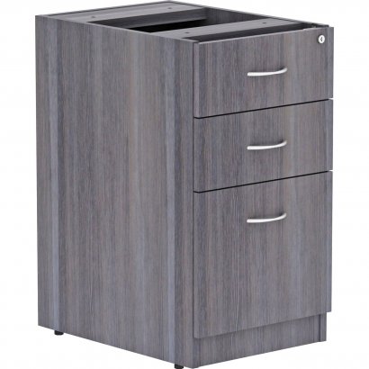 Lorell Weathered Charcoal Laminate Desking Pedestal 69558