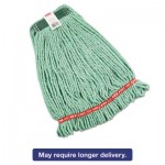RCP A212 GRE Web Foot Wet Mop Heads, Shrinkless, Cotton/Synthetic, Green, Medium RCPA212GRE