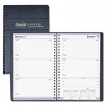 House of Doolittle 27802 Weekly Appointment Book, 30-Minute Appointments, 5 x 8, Black, 2016 HOD27802