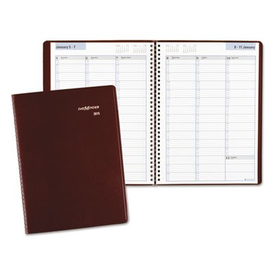 DayMinder Weekly Appointment Book, 8 x 11, Burgundy, 2016 AAGG52014