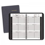 At-A-Glance Weekly Appointment Book Ruled for Hourly Appointments, 4 7/8 x 8, Black, 2016 AAG7007505
