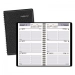 DayMinder Weekly Appointment Book with Telephone/Address Section, 4 7/8 x 8, Black, 2016 AAGG20000