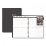 House of Doolittle Weekly Planner with Black and White Photos, 11 x 8.5, Black, 2021 HOD217102