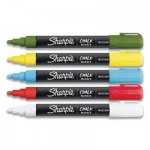 Sharpie Wet-Erase Chalk Marker, Medium Bullet Tip, Assorted, 5/Pack SAN2103011