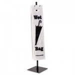 Tatco Wet Umbrella Bag Stand, Powder Coated Steel, 10w x 10d x 40h, Black TCO57019