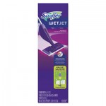 Swiffer 92811 WetJet Mop Starter Kit, 46" Handle, Silver/Purple, 2/Carton PGC92811CT